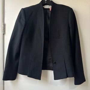 Vintage The Villager 100% Pure Wool Black Blazer Sz 10